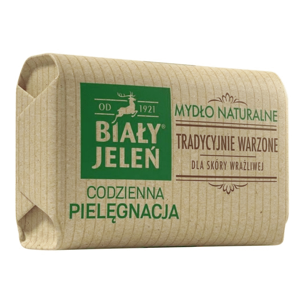 BIAŁY JELEŃ Mydło w kostce z lnem 100g