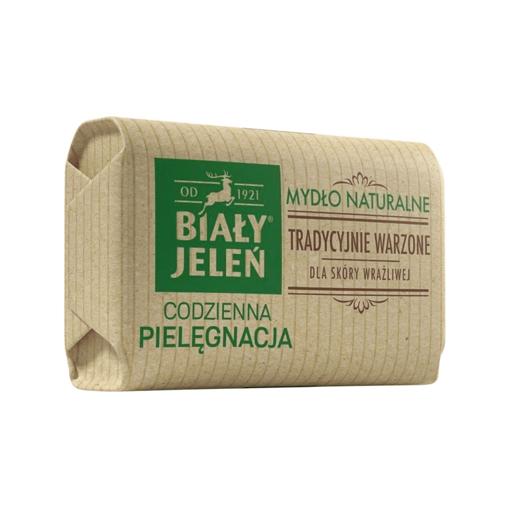BIAŁY JELEŃ Mydło w kostce z lnem 100g
