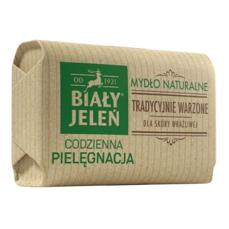 BIAŁY JELEŃ Mydło w kostce z lnem 100g