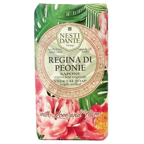 NESTI DANTE With Love and Care mydło w kostce Regina Di Peonia 250g