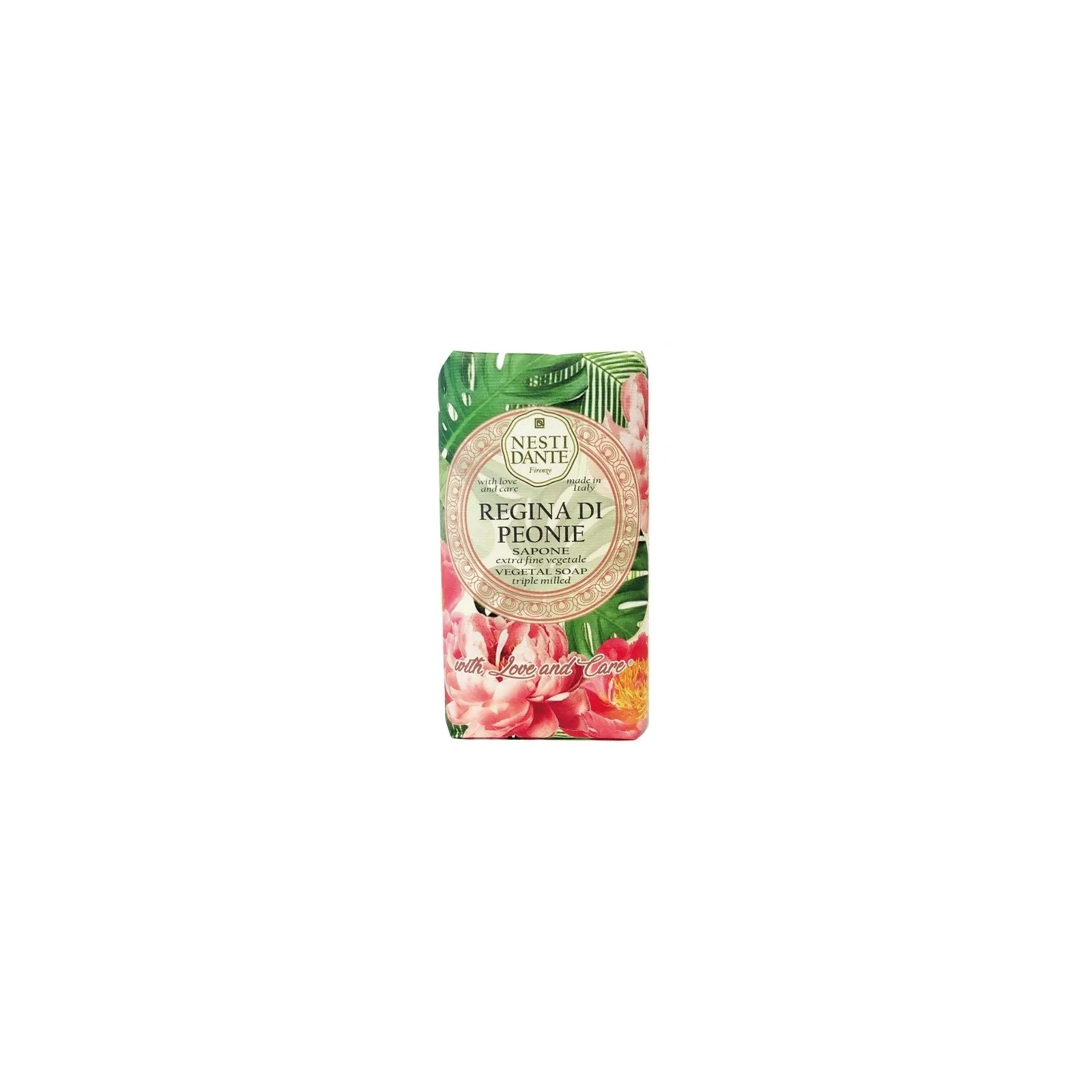 NESTI DANTE With Love and Care mydło w kostce Regina Di Peonia 250g