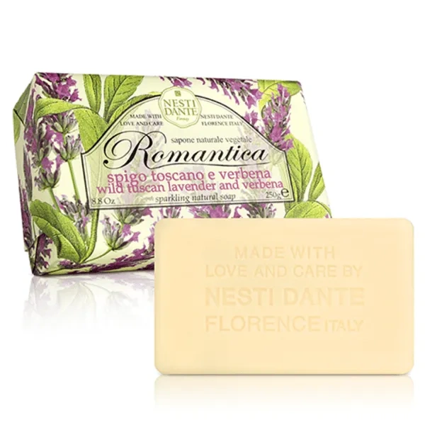 NESTI DANTE Romantica mydło w kostce Lawenda i Verbena 250g