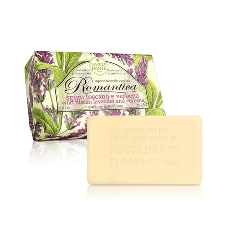 NESTI DANTE Romantica mydło w kostce Lawenda i Verbena 250g