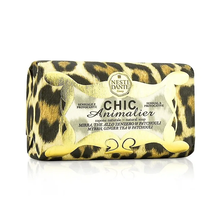 NESTI DANTE Chic Animaler mydło w kostce Brązowy Lampart 250g