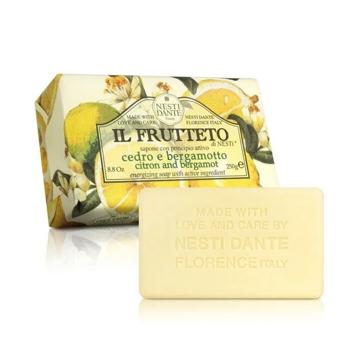 NESTI DANTE Il Frutello mydło w kostce Cytryna i Bergamotka 250g