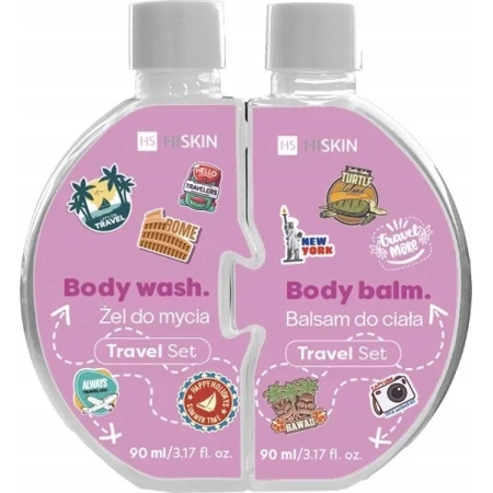 HISKIN Puzle Travel Body zestaw podróżny [żel + balsam do ciała] 2x90ml