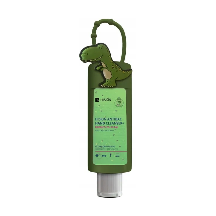 HISKIN Antibac Hand Cleanser biobójczy żel do rąk Travel Size Dinozaur 75ml