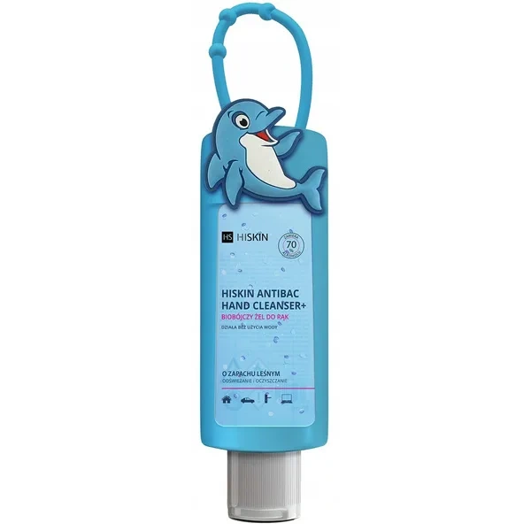 HISKIN Antibac Hand Cleanser biobójczy żel do rąk Travel Size Delfin 75ml