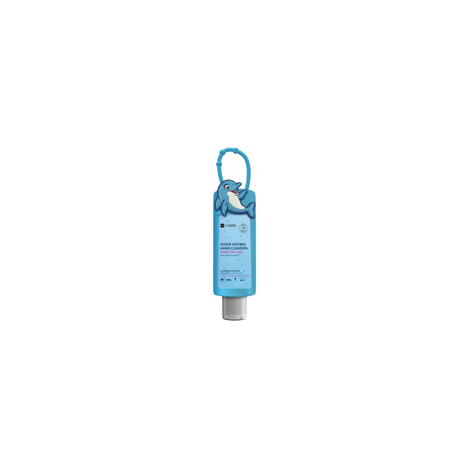 HISKIN Antibac Hand Cleanser biobójczy żel do rąk Travel Size Delfin 75ml