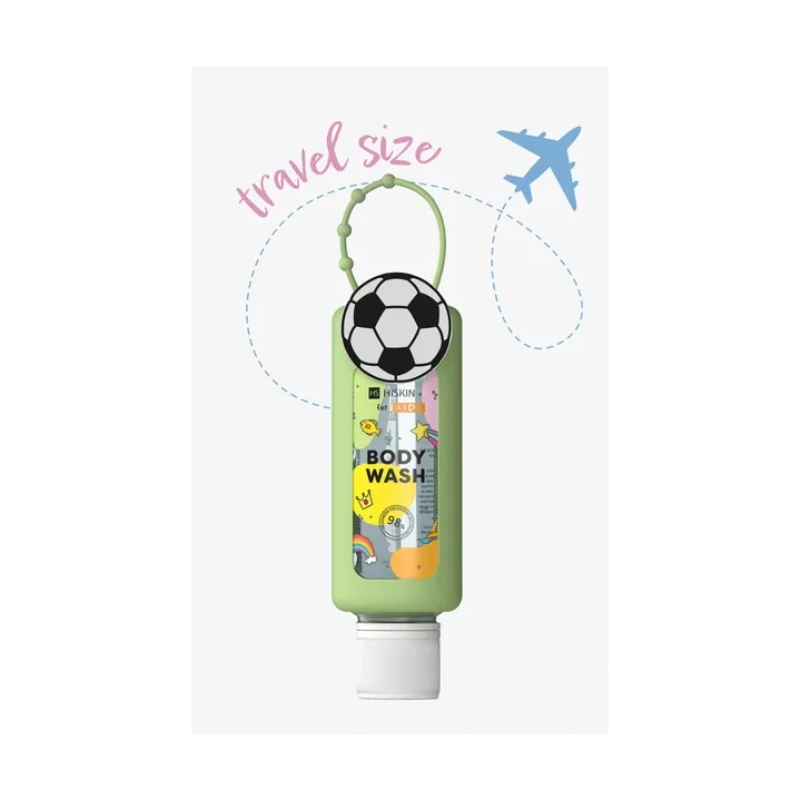HISKIN Kids Body Wash płyn do kąpieli i mycia ciała Travel Size Piłka 75ml