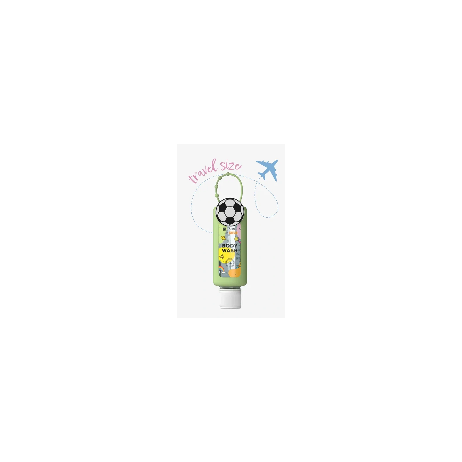 HISKIN Kids Body Wash płyn do kąpieli i mycia ciała Travel Size Piłka 75ml
