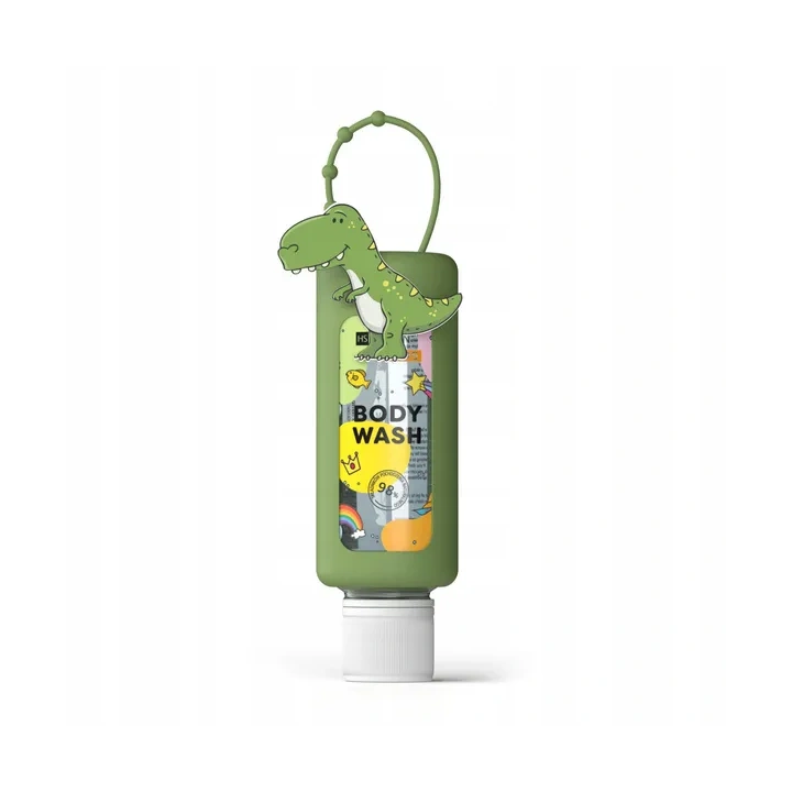 HISKIN Kids Body Wash płyn do kąpieli i mycia ciała Travel Size Dinozaur 75ml