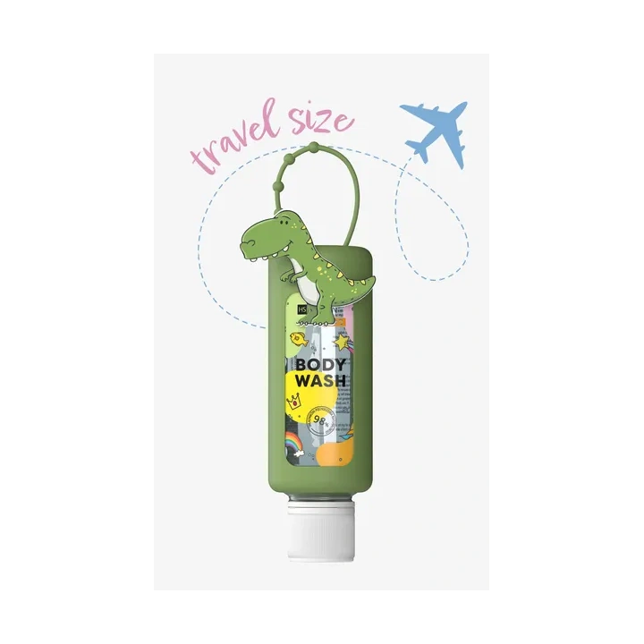 HISKIN Kids Body Wash płyn do kąpieli i mycia ciała Travel Size Dinozaur 75ml