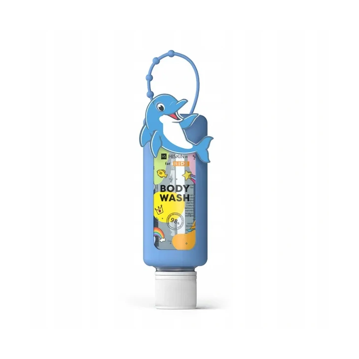 HISKIN Kids Body Wash płyn do kąpieli i mycia ciała Travel Size Delfin 75ml
