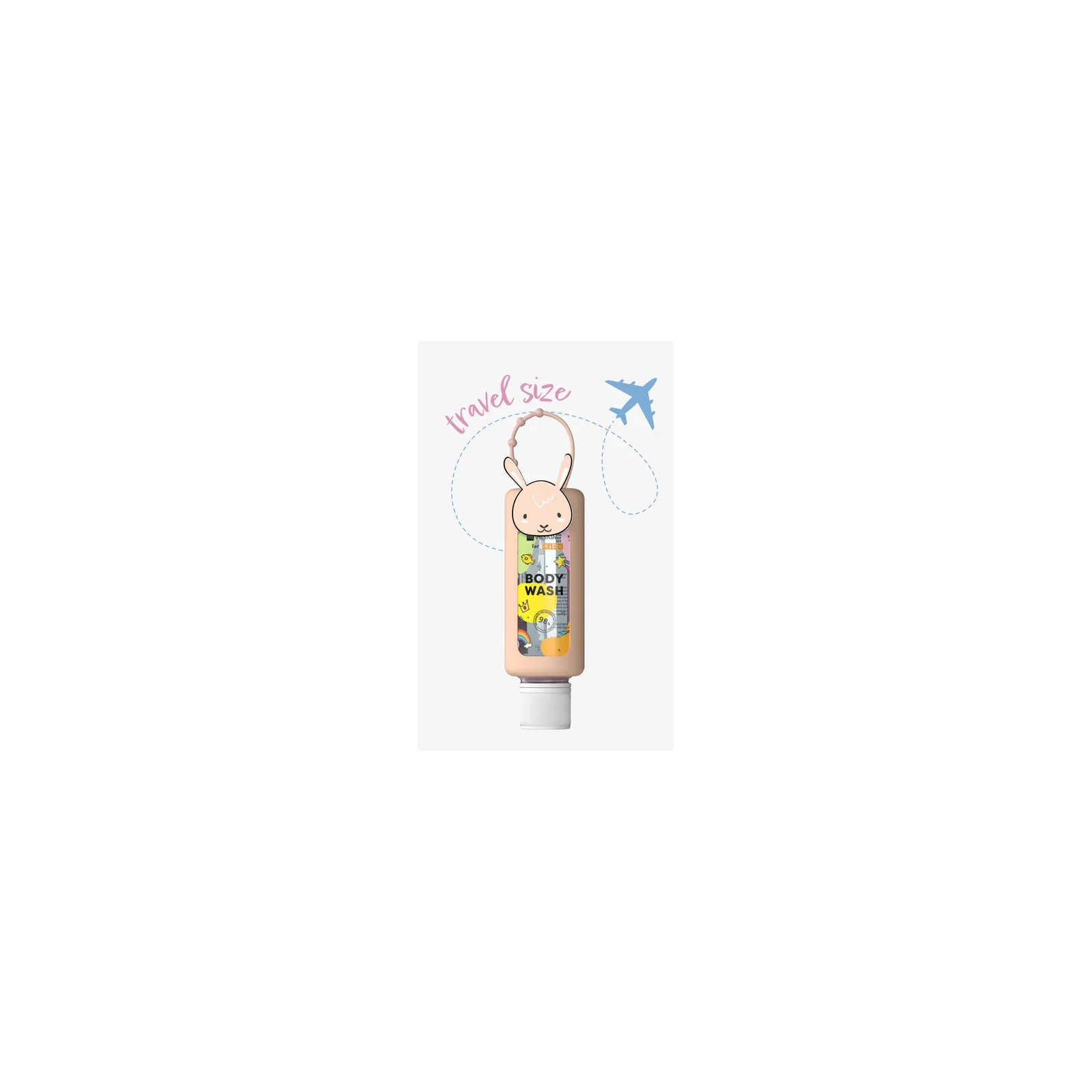 HISKIN Kids Body Wash płyn do kąpieli i mycia ciała Travel Size Królik 75ml