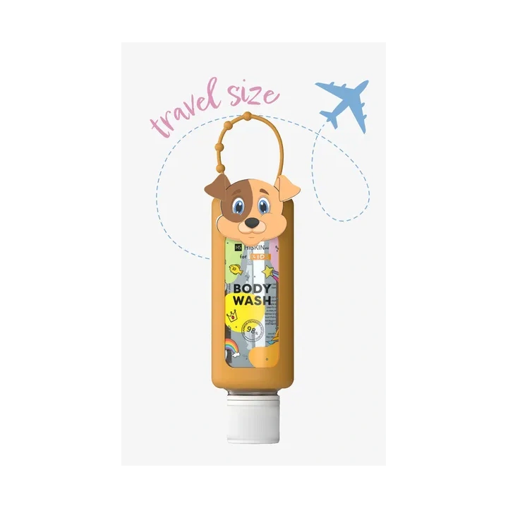 HISKIN Kids Body Wash płyn do kąpieli i mycia ciała Travel Size Piesek 75ml