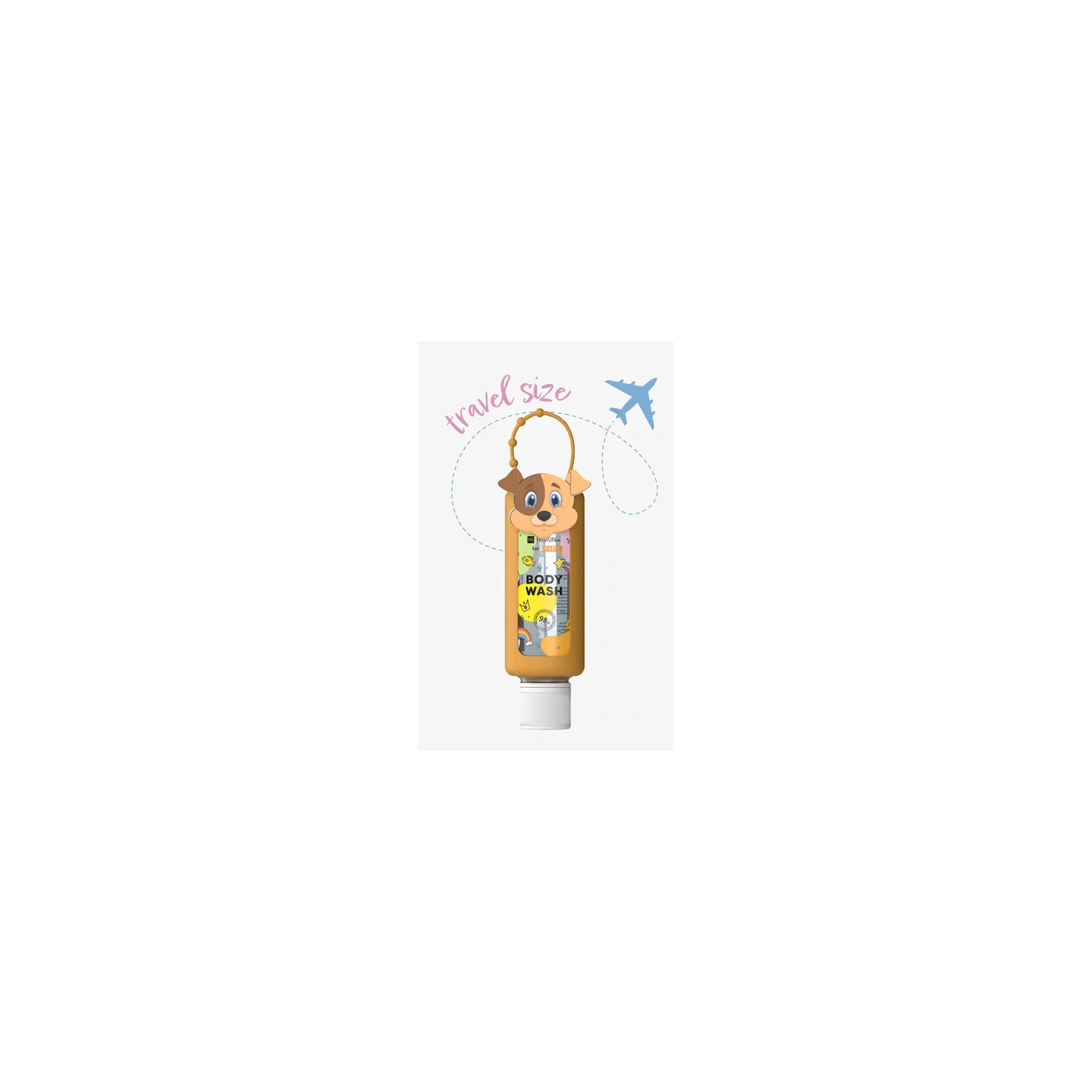HISKIN Kids Body Wash płyn do kąpieli i mycia ciała Travel Size Piesek 75ml