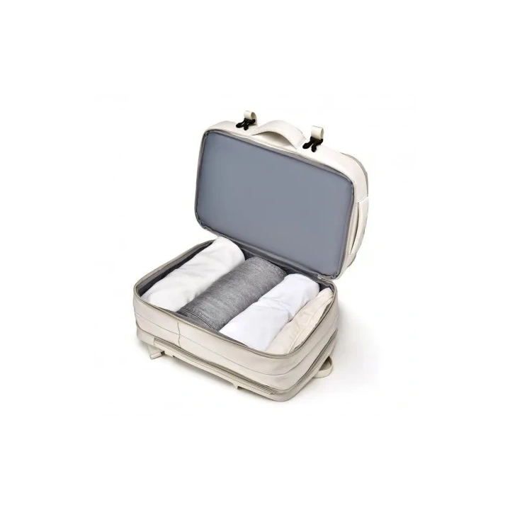 ECARLA plecak podróżny, kabinowy, wodoodporny z USB Szary PL176