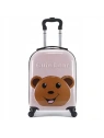 ECARLA walizka kabinowa dla dzieci Cute Bear Różowa WP05