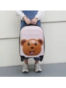 ECARLA walizka kabinowa dla dzieci Cute Bear Różowa WP05
