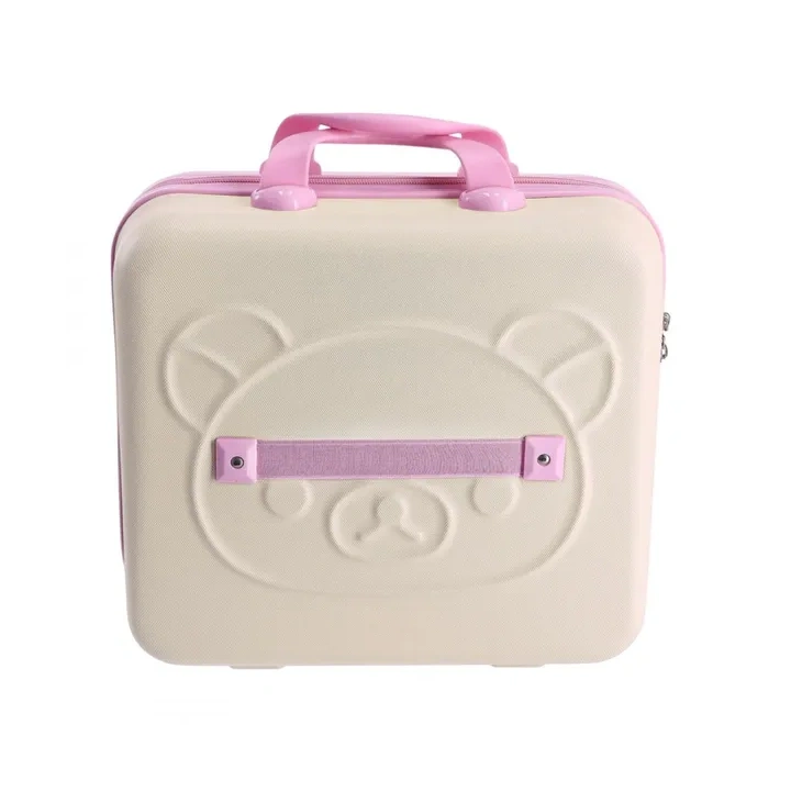 ECARLA mini walizka dla dzieci 30x16x24cm Beżowa WP09