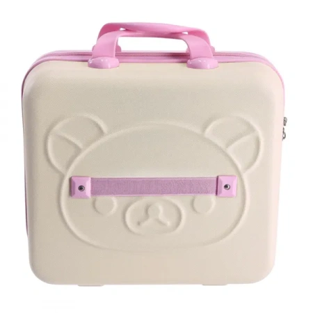 ECARLA mini walizka dla dzieci 30x16x24cm Beżowa WP09
