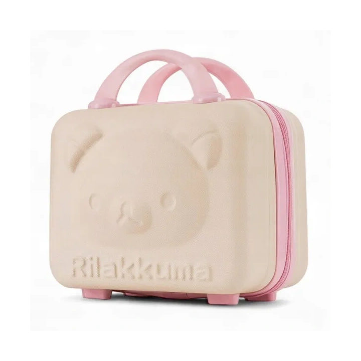 ECARLA mini walizka dla dzieci 30x16x24cm Beżowa WP09