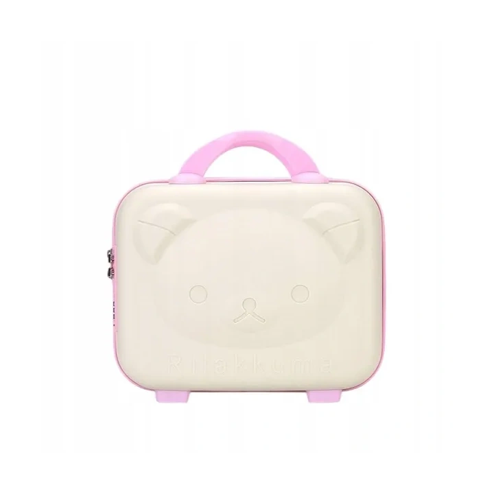 ECARLA mini walizka dla dzieci 30x16x24cm Beżowa WP09