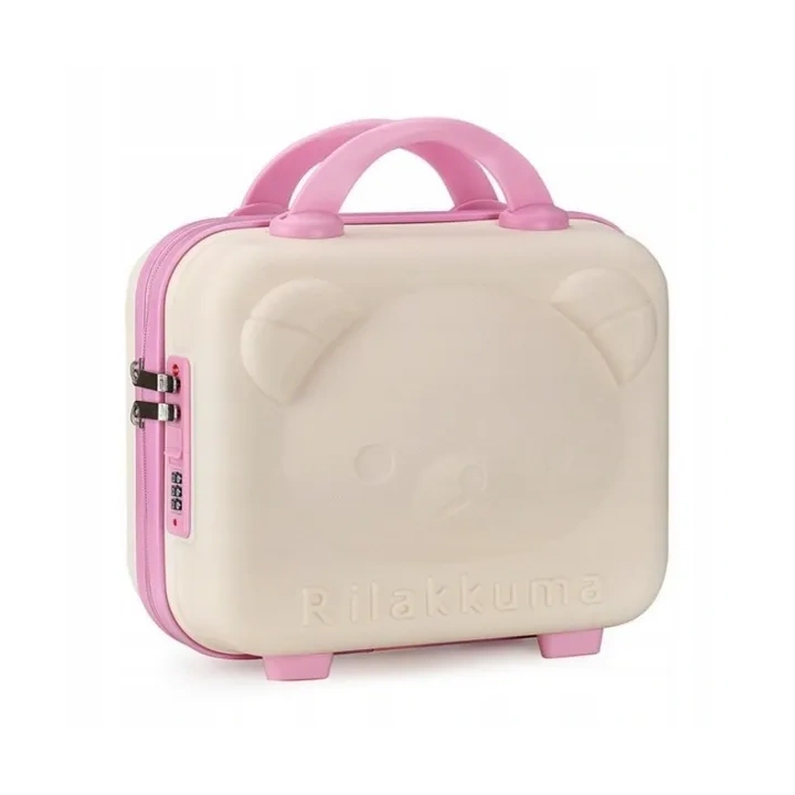 ECARLA mini walizka dla dzieci 30x16x24cm Beżowa WP09