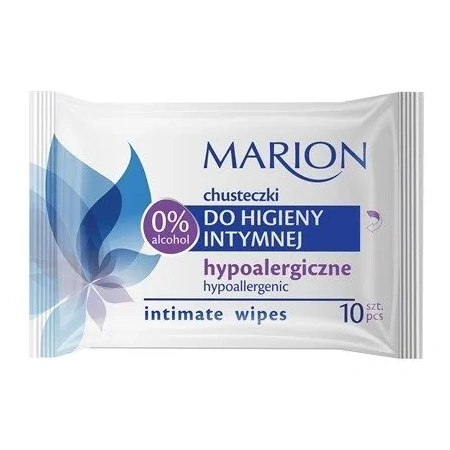 MARION Chusteczki do higieny intymnej hypoalergiczne 10szt