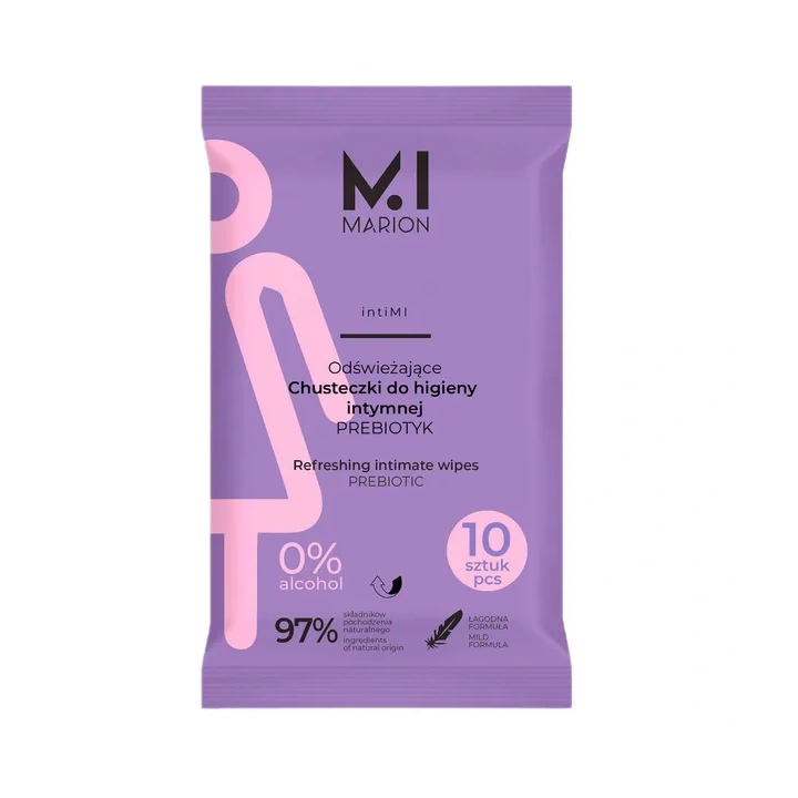MARION IntiMI Chusteczki do higieny intymnej z prebiotykiem 10szt