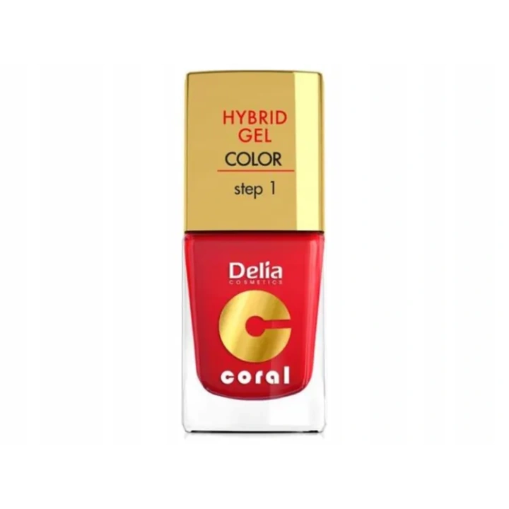 DELIA Coral Hybrid Gel lakier do paznokci 01 11ml 