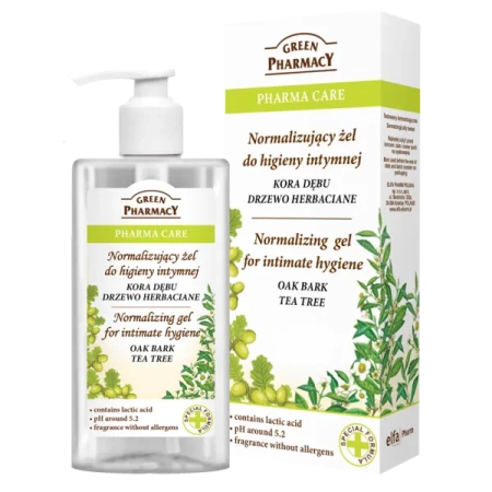 VIS PLANTIS Green Pharmacy żel do higieny intymnej Kora Dębu i Drzewo Herbaciane 300ml