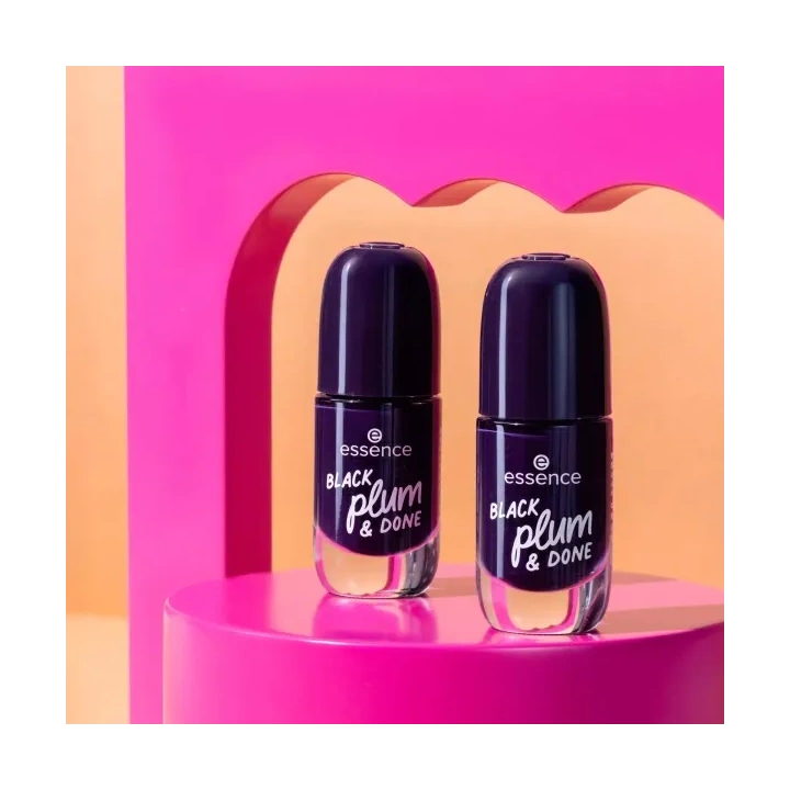 ESSENCE Gel Nail Colours żelowy lakier do paznokci 84 Black Plum & Done 8ml