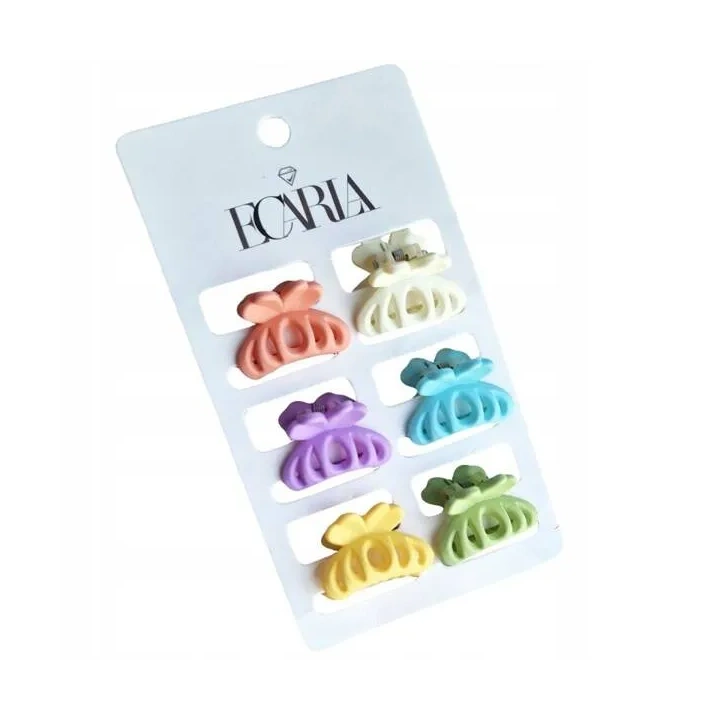 ECARLA zestaw spinek do włosów małe SP200 2,5x 2cm 6szt 