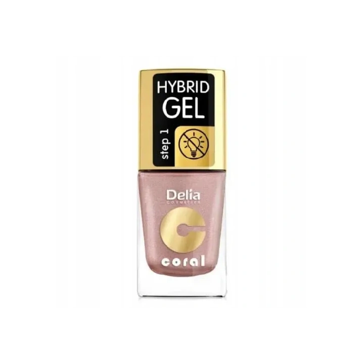 DELIA Coral Hybrid Gel lakier do paznokci 34 Cielisty Perłowy 11ml