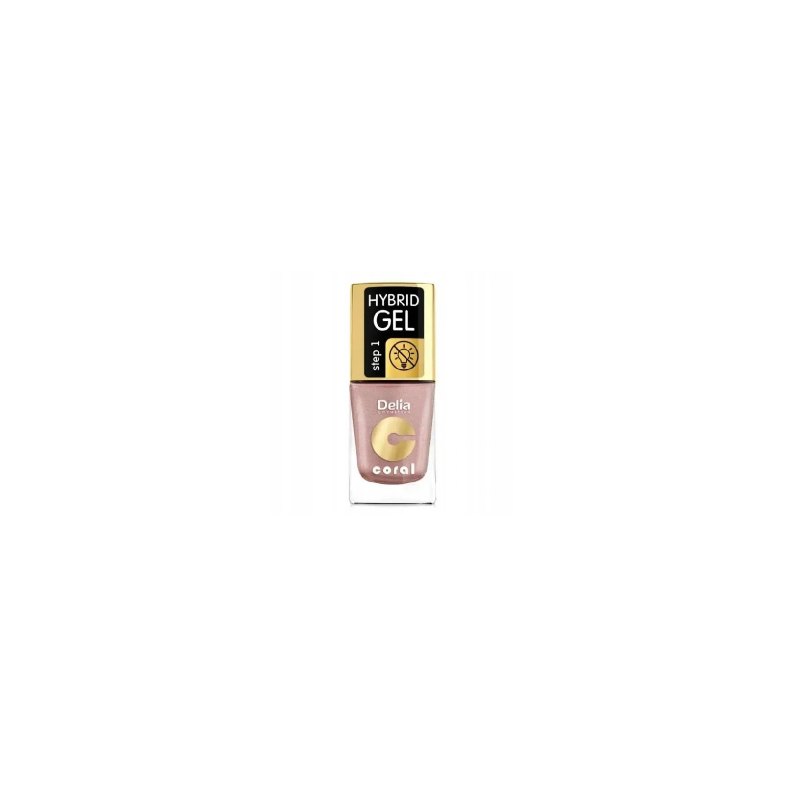 DELIA Coral Hybrid Gel lakier do paznokci 34 Cielisty Perłowy 11ml