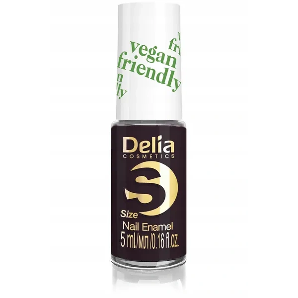 DELIA Vegan Friendly Size S lakier do paznokci 225 Black Berry 5ml