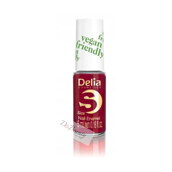 DELIA Vegan Friendly Size S lakier do paznokci 214 Lady In Red 5ml
