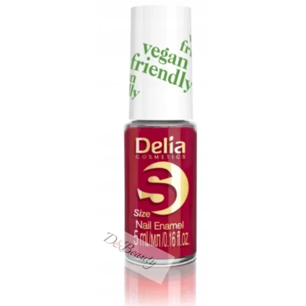 DELIA Vegan Friendly Size S lakier do paznokci 213 Red Velvet 5ml