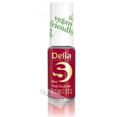 DELIA Vegan Friendly Size S lakier do paznokci 213 Red Velvet 5ml