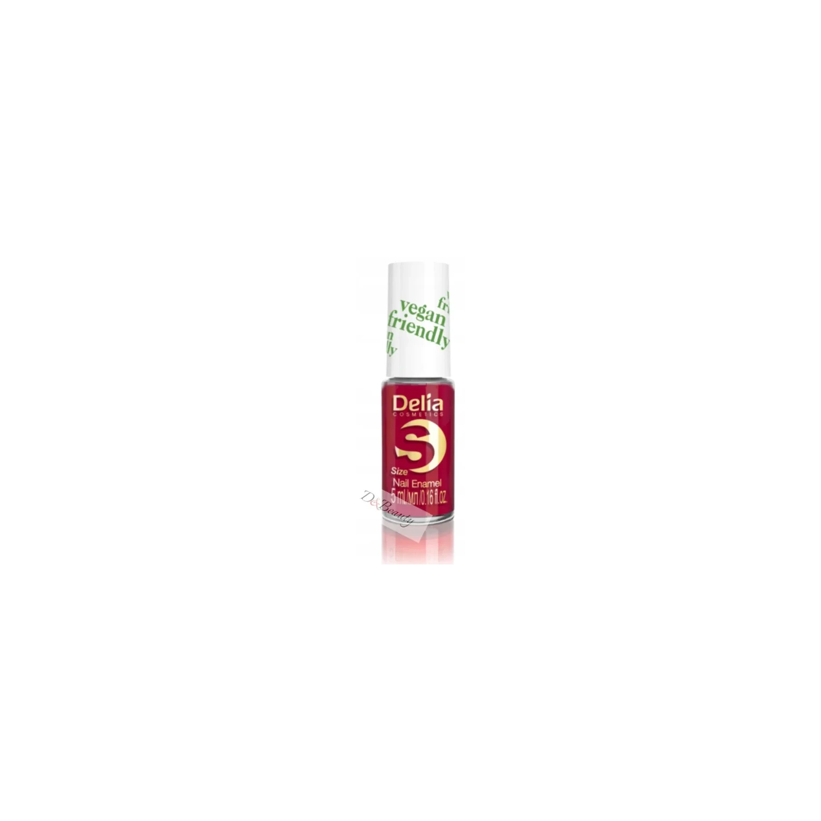 DELIA Vegan Friendly Size S lakier do paznokci 213 Red Velvet 5ml