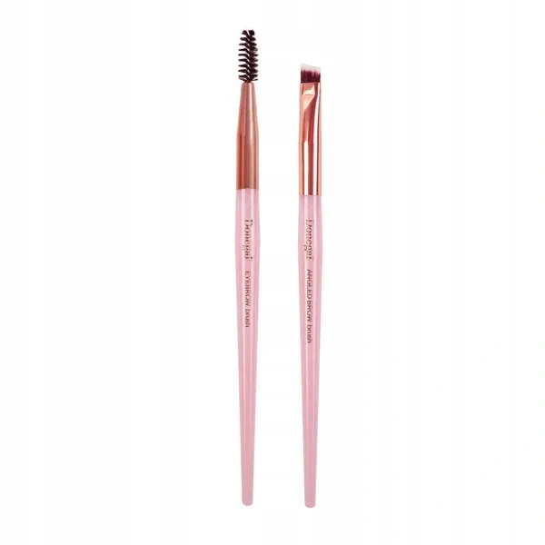 DONEGAL Mineral Pink zestaw do stylizacji brwi pędzel i szczoteczka 4294 2szt