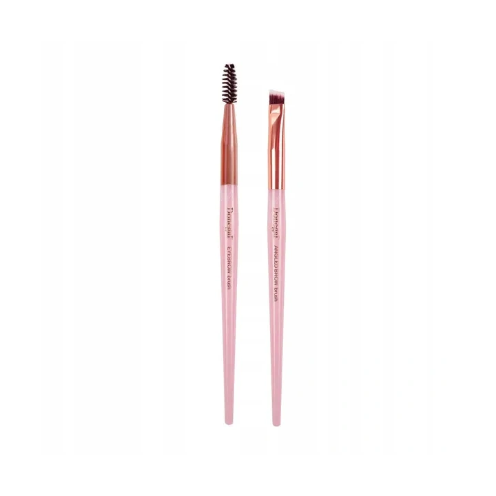DONEGAL Mineral Pink zestaw do stylizacji brwi pędzel i szczoteczka 4294 2szt