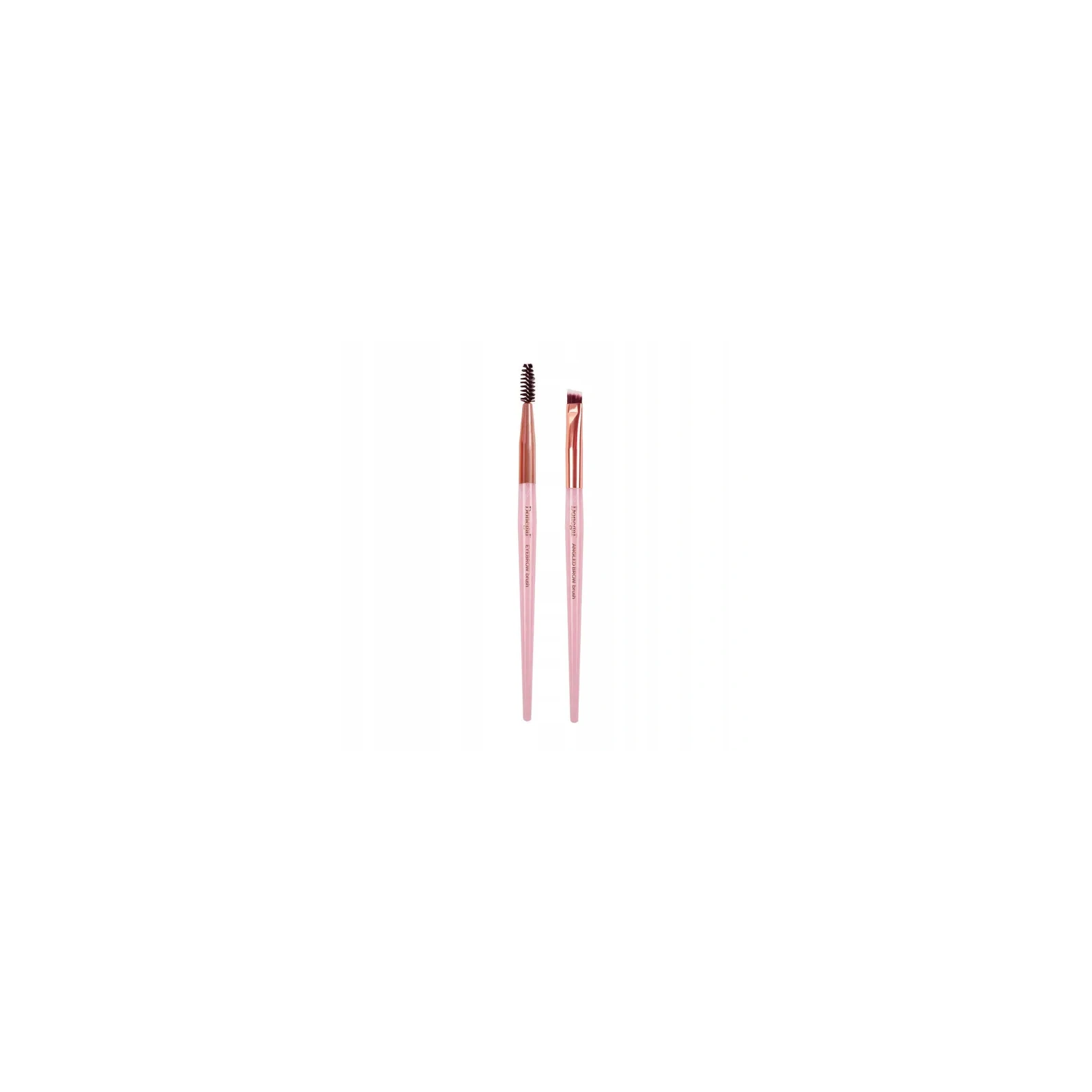 DONEGAL Mineral Pink zestaw do stylizacji brwi pędzel i szczoteczka 4294 2szt