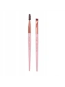 DONEGAL Mineral Pink zestaw do stylizacji brwi pędzel i szczoteczka 4294 2szt