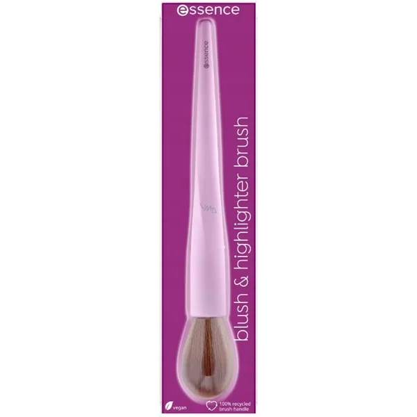 ESSENCE Brush Blush & Highlighter pędzel do różu i rozświetlacza 01 It's Glow Time 