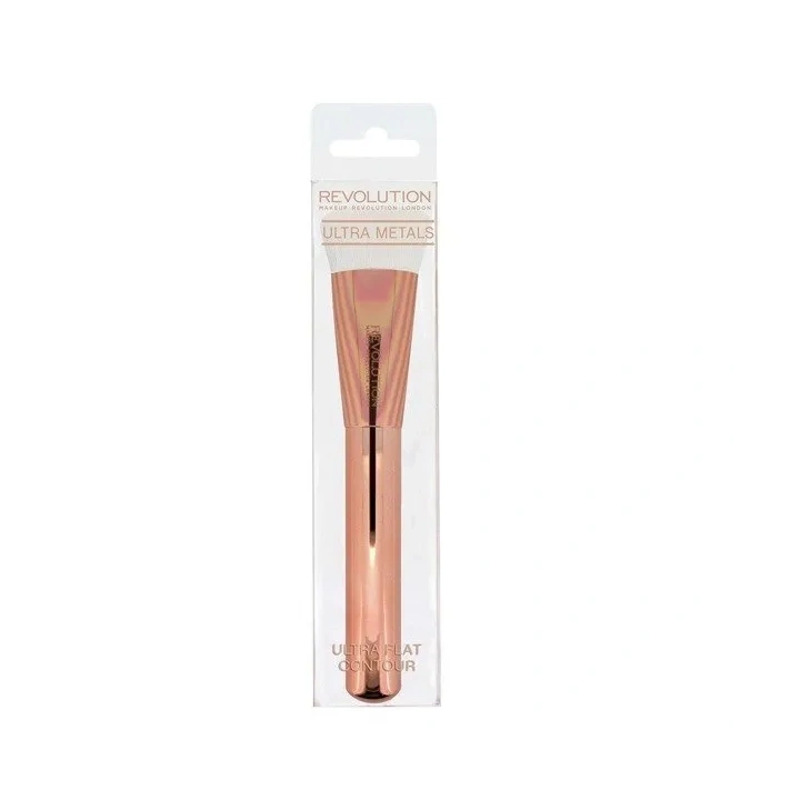 MAKEUP REVOLUTION Flat Contour pędzel F304 biały