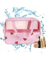 ECARLA kosmetyczka kuferek rozmiar M 31x10x20cm Truskawki KS148