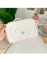 ECARLA kosmetyczka pikowana kuferek z rączką 24x9x15cm Krem KS132K